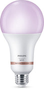 Philips smart lighting - led-lamp - e27 fitting - rgb - gekleurd en instelbaar wit licht - dimbaar - 150w - grote lampvorm: a80 - wifi