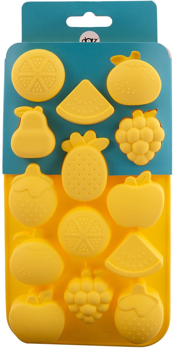 Dotz ijsblokjesvorm uit platinum silicone zomerfruit 21x11x2cm