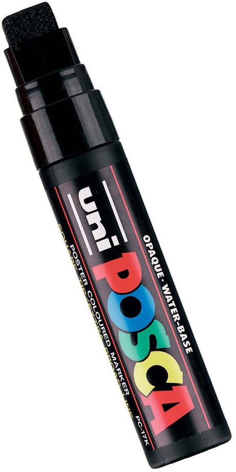 Uni-ball uni posca verfmarker 17k zwart - blokpunt 15mm