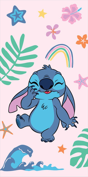 Disney lilo stitch strandlaken rainbow - 70 x 140 cm - katoen
