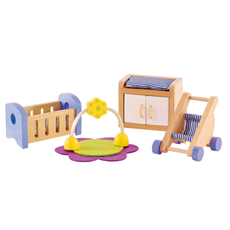 Hape poppenhuis babykamer