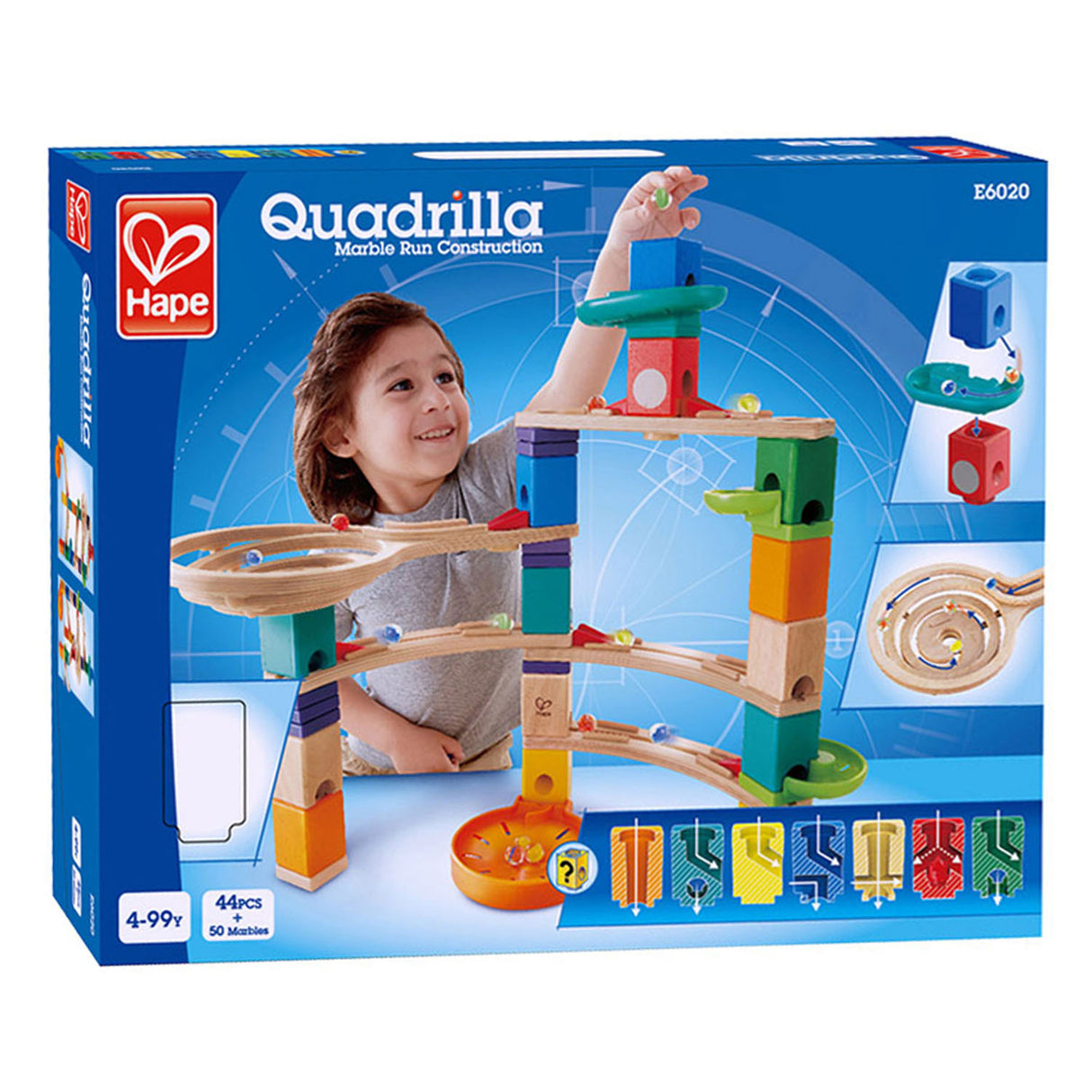 Quadrilla Wooden Knikkerbaan Cliffhanger