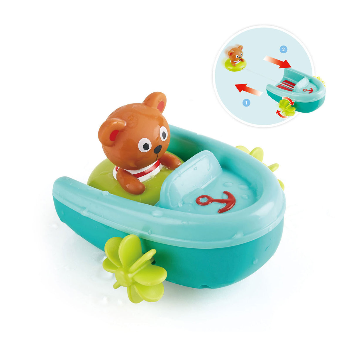 HAPE BATH TOY Pollback Boot avec de la bière