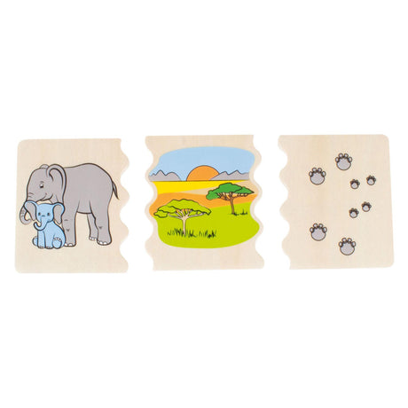 Beleduc cognito dierenmanieren herkennen houten kinderspel