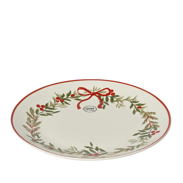 Decoris dinerbord kerst dessin porselein ø27cm