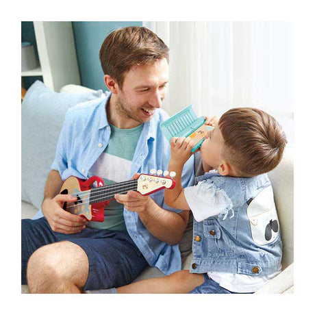 Hape leer met licht mondharmonica