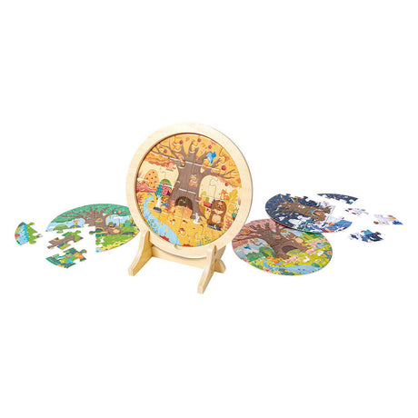 Hape 4 seizoenen lagenpuzzel
