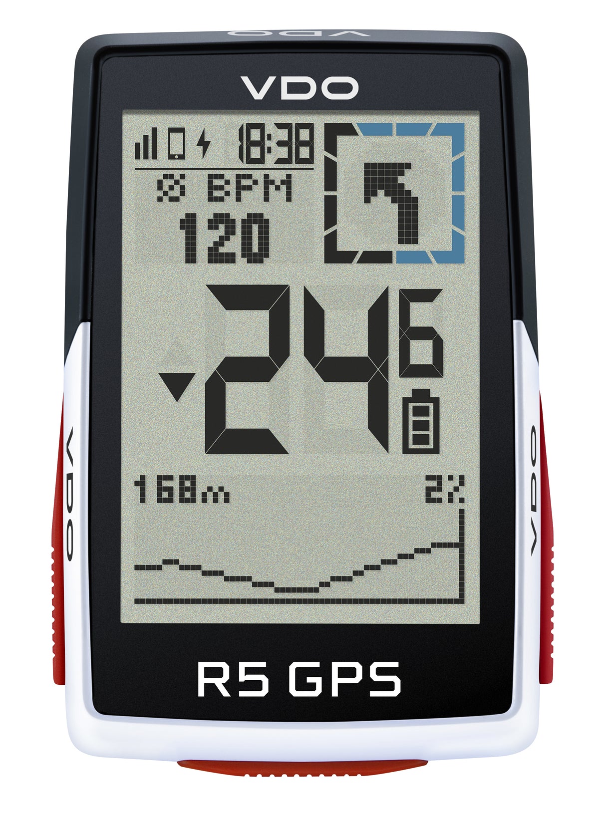 VDO Bicycle Computer R5 GPS Sett CAD -hastighet
