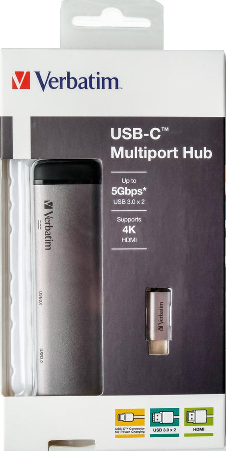Verbatim usb-c-multipoort-hub usb 3.0 | hdmi