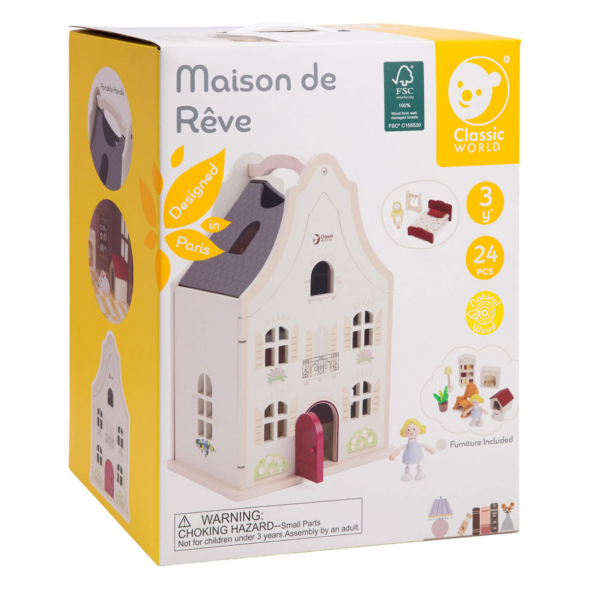 Classic world houten maison de reve - 24dlg.