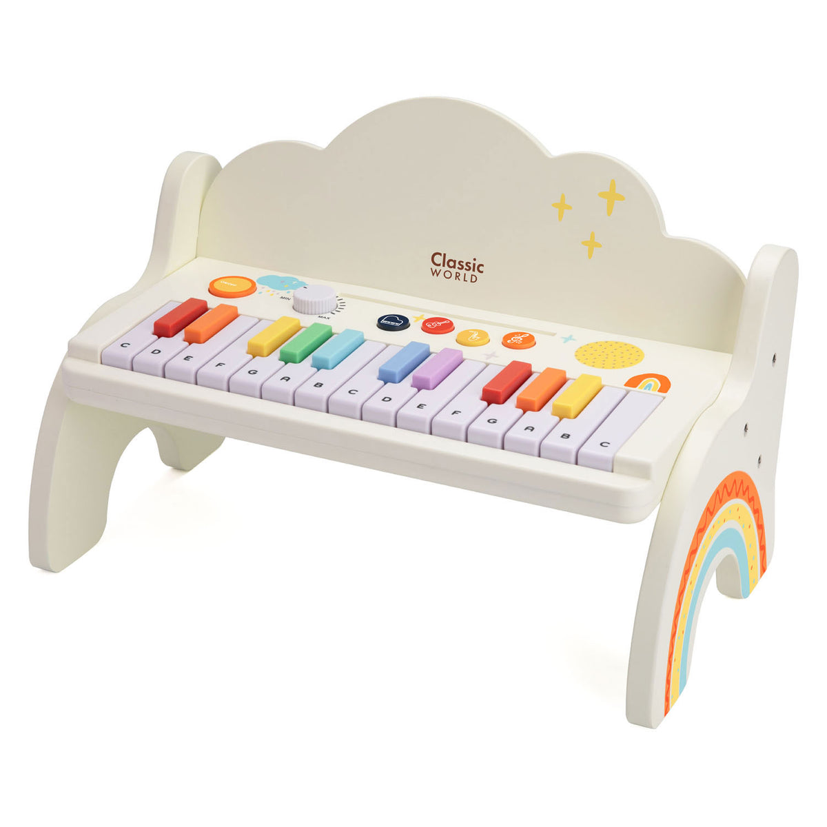 Classic world houten regenboog piano