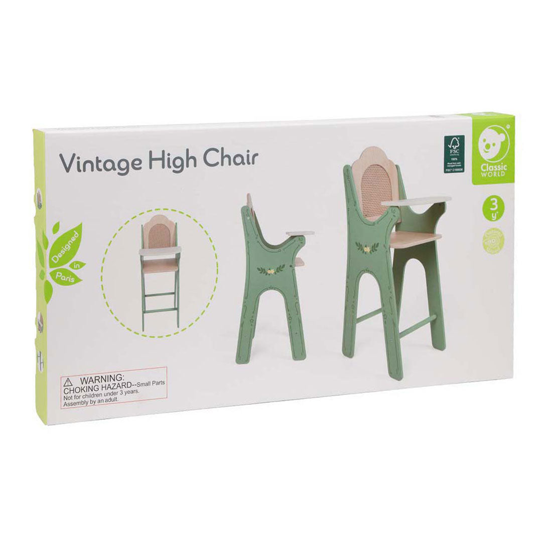 Lobbes speelgoed bv classic world vintage houten babystoel
