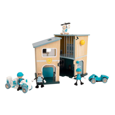 Classic world houten politiebureau speelset voor kinderen.