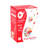 Classic World World Wooden push figure Rainbow wheel