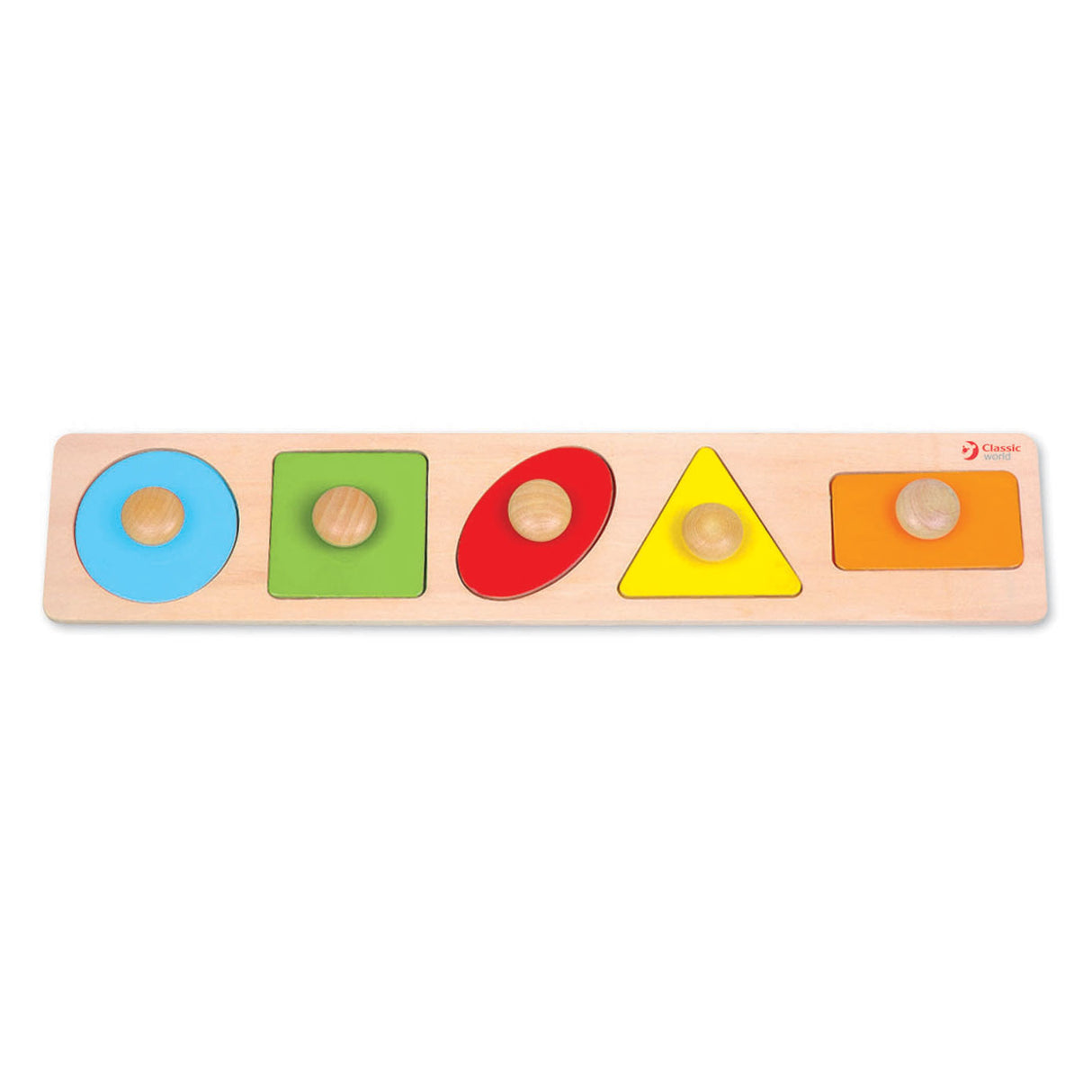 Classic World Wooden Nick Puzzle Forms, 5st.