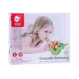 Classic world houten balansspel krokodil, 20dlg.