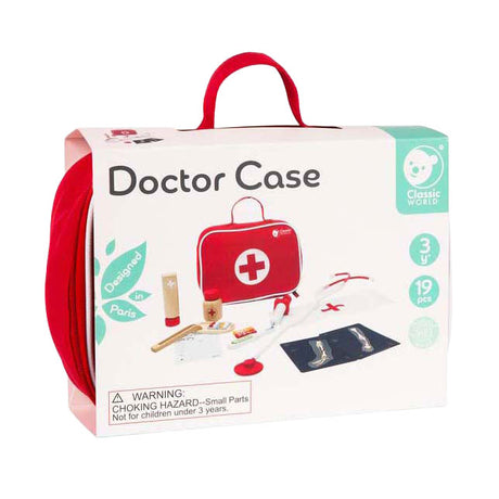 Classic world houten set dokterskoffertje 19-dlg.