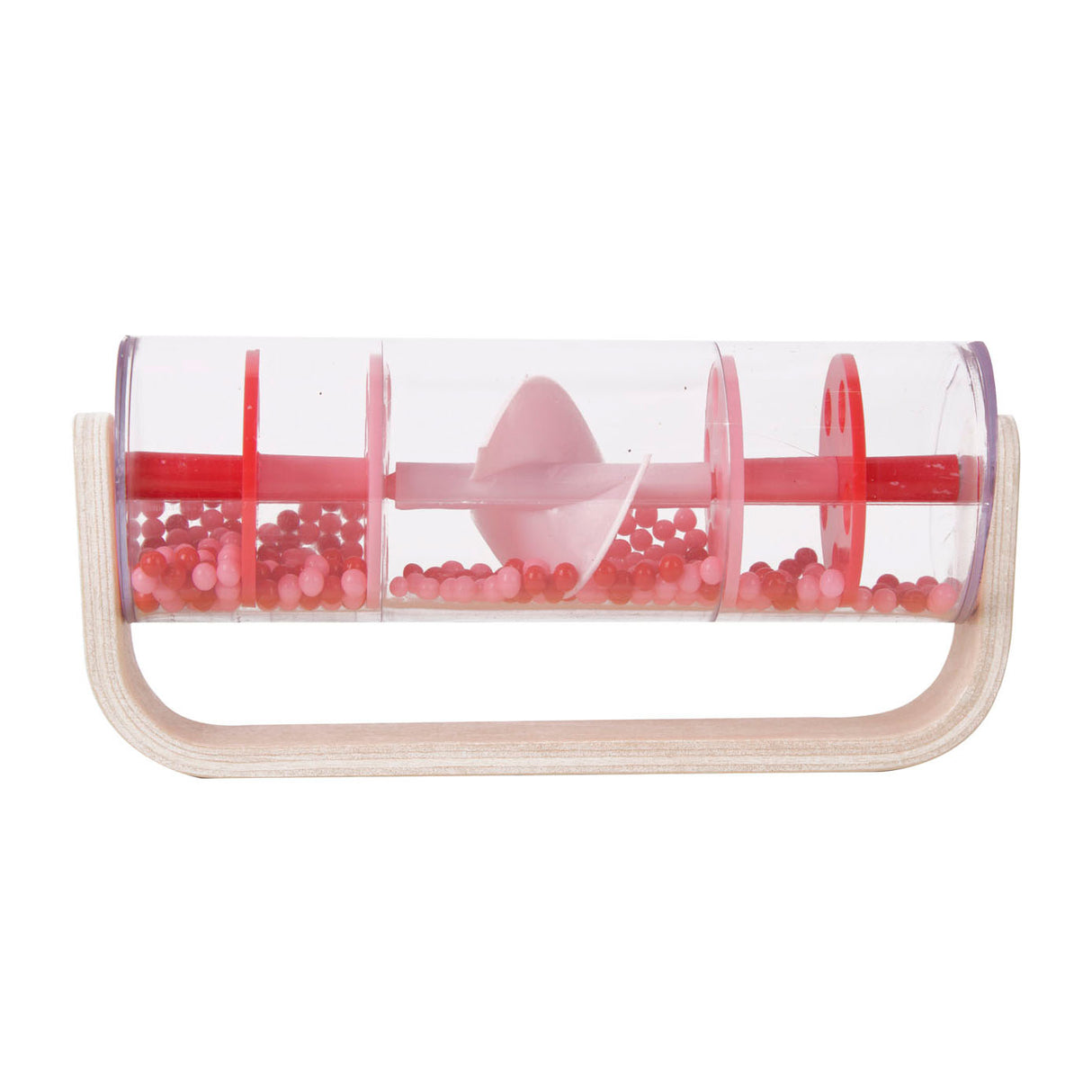 Classic world regenmaker muziekinstrument rood - sensorisch speelgoed.
