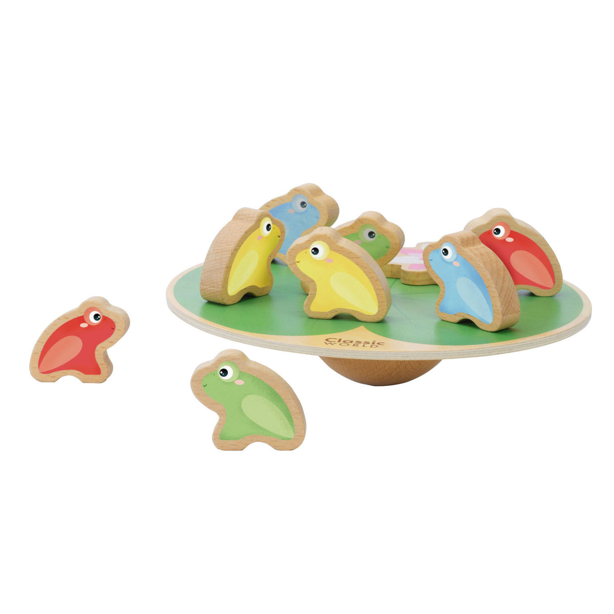 Classic world stapel waterlelie met kikkers