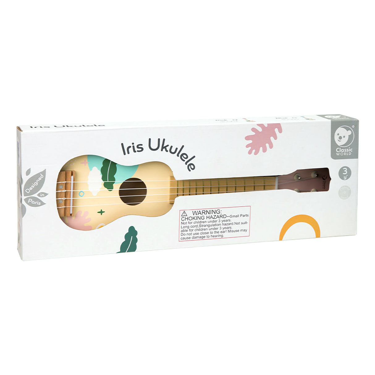 Klassisk världsvärld trä iris ukelele