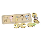 Klassisk World World Wooden Castle Keys and Ditches Match Game, 13dlg.