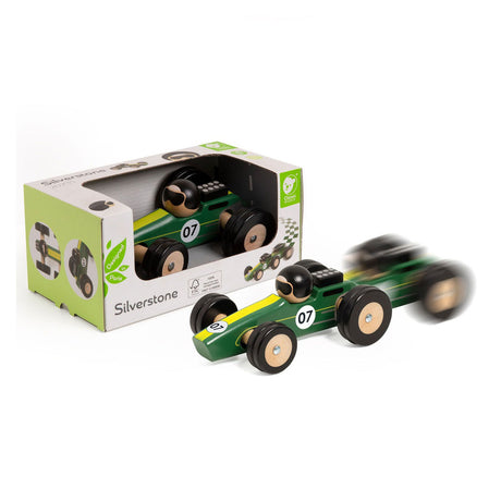 Classic world houten speelgoedauto silverstone