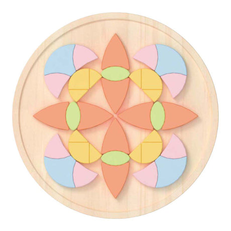 Classic world klassieke wereld mandala puzzel - houten bloemen mozaïek
