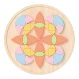 Classic world houten mandala puzzel bloem