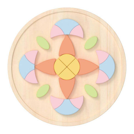 Classic world klassieke wereld mandala puzzel - houten bloemen mozaïek