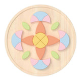 Classic world houten mandala puzzel bloem
