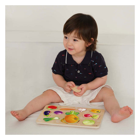 Classic world klassieke wereld houten montessori groene puzzel