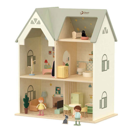 Classic world houten poppenhuis cottage