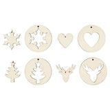 Creativ company https: www.cchobby.nl 2-in-1-hangende-decoraties-d-7-cm-gatgrootte-3-mm-dikte-4-mm-8-stuk-1-doos