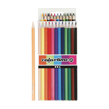 Creativ company kleurpotloden - basiskleuren, 12st.