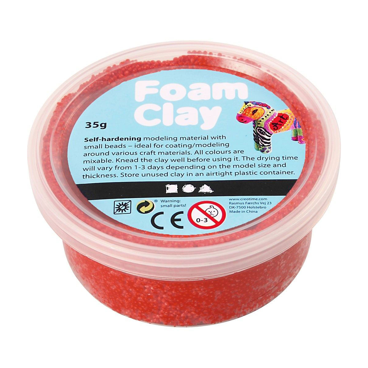 Clay in schiuma - rosso, 35gr.