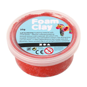 Foam clay - rood, 35gr.