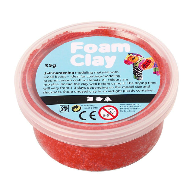 Foam clay - rood, 35gr.