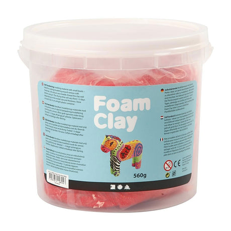 Foam clay - rood, 560gr.
