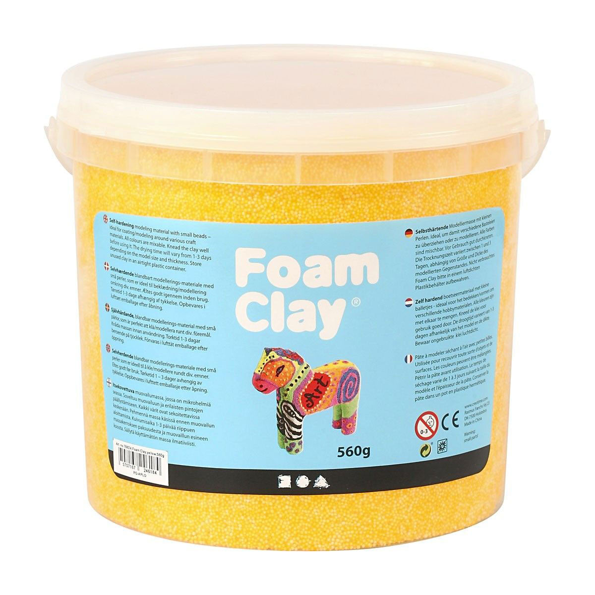 Clay in schiuma - giallo, 560gr.