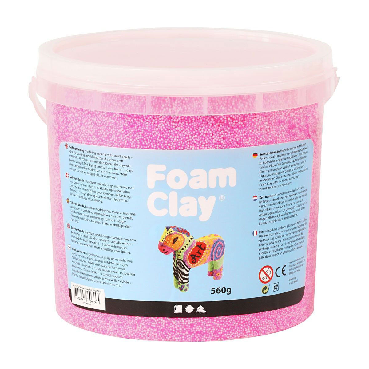 Skum Clay - Neon Pink, 560gr.