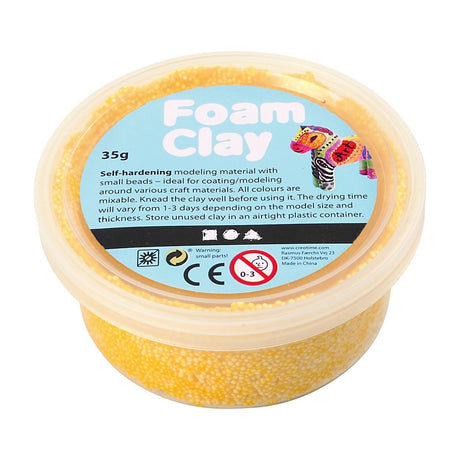 Foam clay - geel, 35gr.
