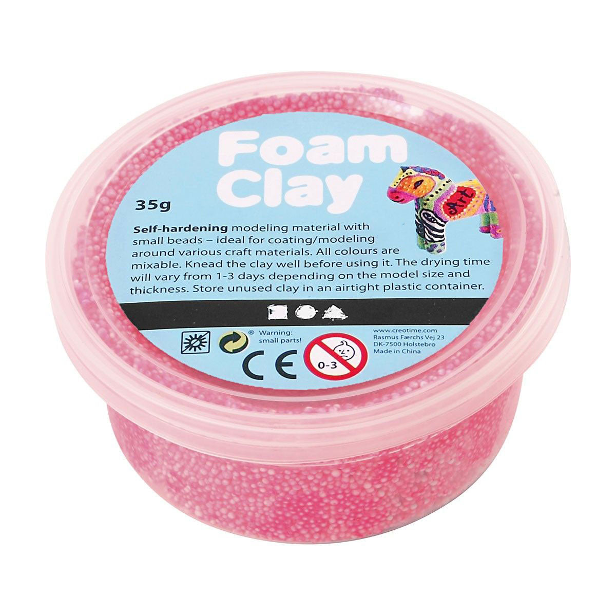 Schaum Clay - Neon rosa, 35GR.