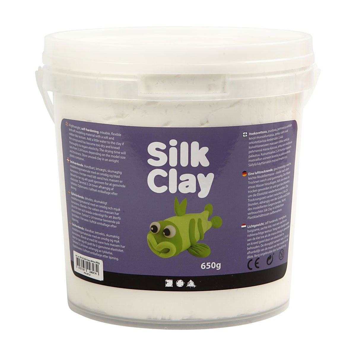 Silke Clay - Hvid, 650gr.