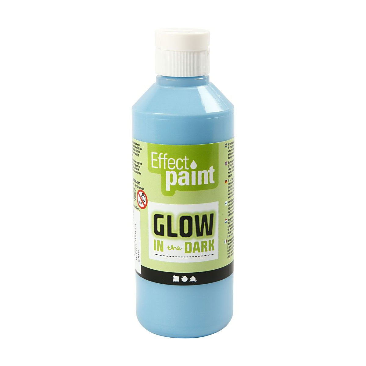 Creativ Company leuchtet in der dunklen Farbe hellblau, 250 ml