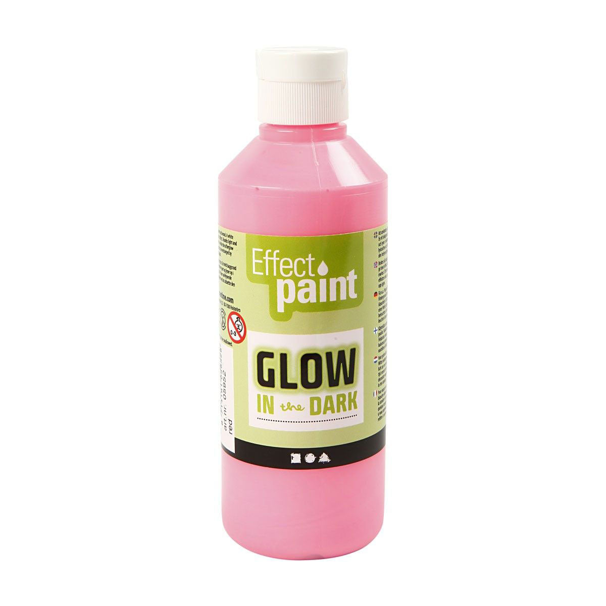 Glow in the Dark Paint - jasnoczerwony, 250 ml