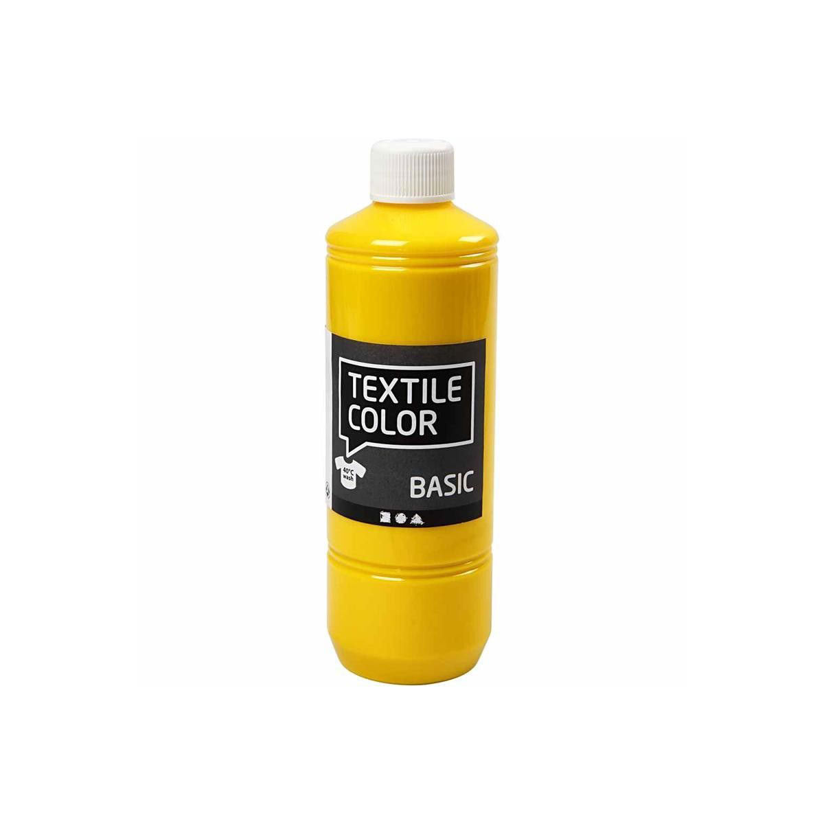 Pintura textil: amarillo primario, 500 ml