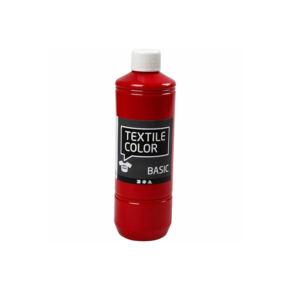 Pintura textil - rojo, 500 ml