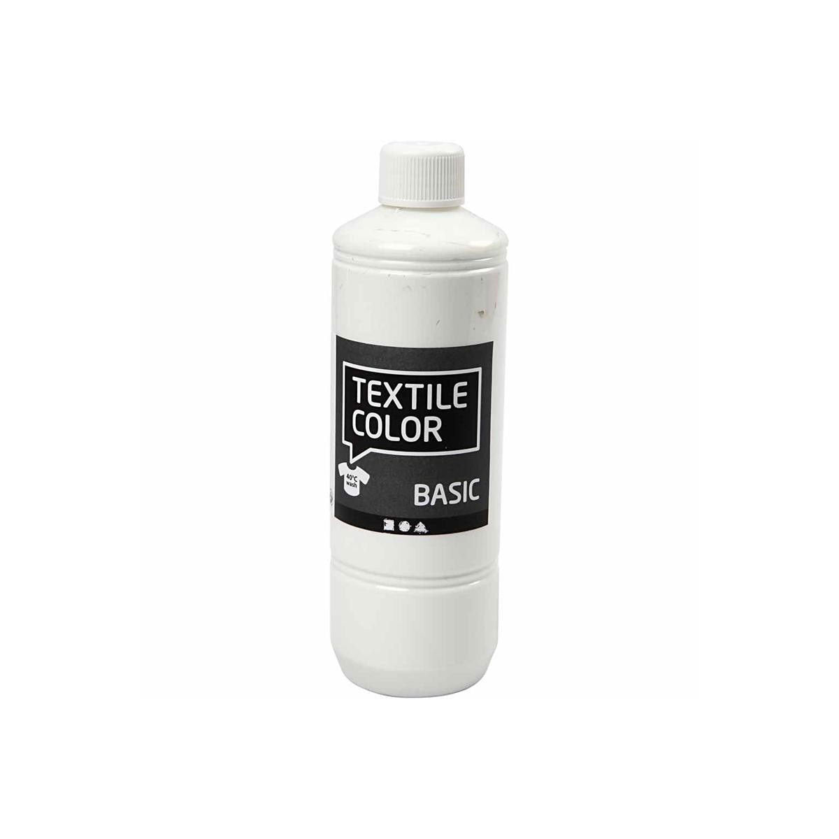 Pintura textil: blanco, 500 ml