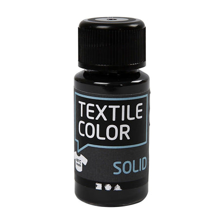 Creativ company dekkende textielverf - zwart, 50ml