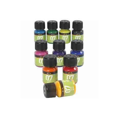 Creativ company http: www.cchobby.nl a-color-glass-diverse-kleuren-10x30-ml-1-doos